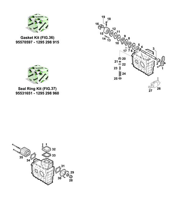 Схема ZF-95 — 1296 - 16S112/1 - KITS - SELECTOR MECHANISM