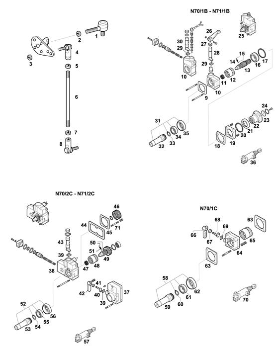 Схема ZF-95 — 1297 - 16S160 - SELECTOR MECHANISM - P.T.O. (POWER TAKE OFF)