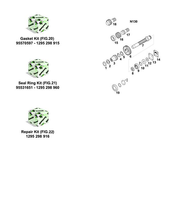 Схема ZF-95 — 1297 - 16S160 - KITS - P.T.O. (POWER TAKE OFF)