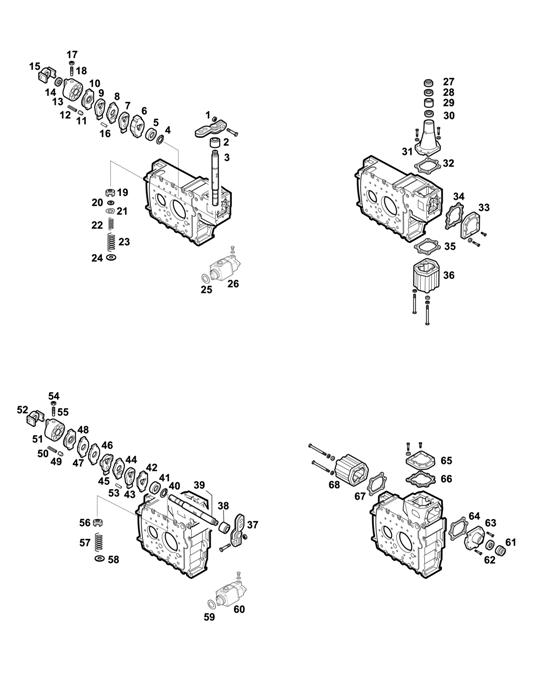 Схема ZF-95 — 1297 - 16K190 - SELECTOR MECHANISM