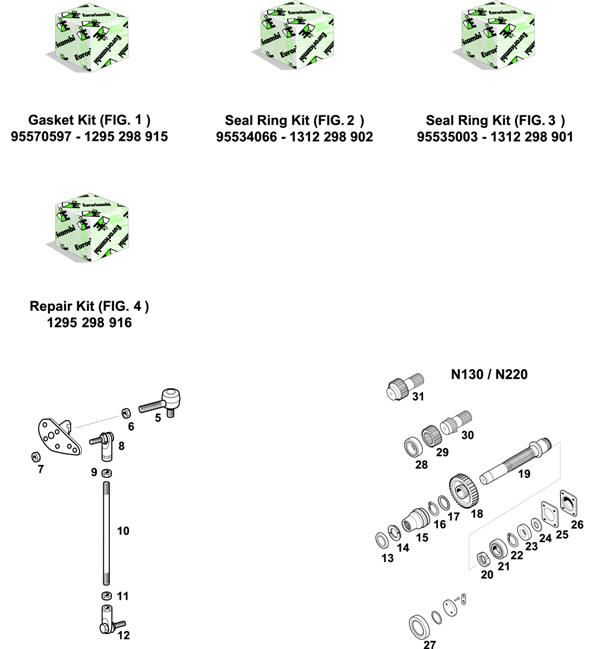 Схема ZF-95 — 1312 - 16S220 - KITS - SELECTOR MECHANISM - P.T.O. (POWER TAKE OFF)
