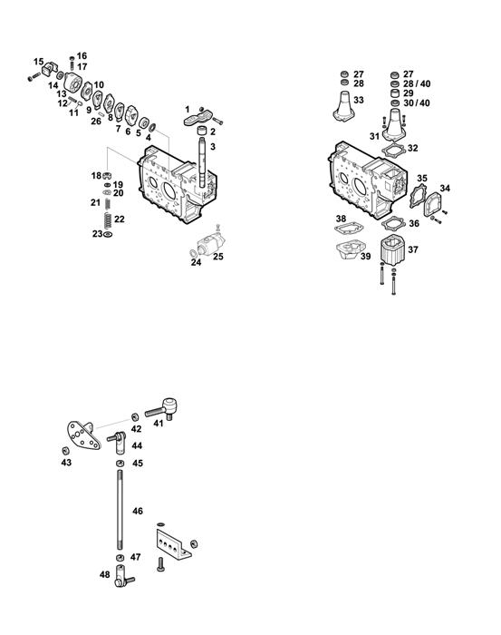 Схема ZF-95 — 1312 - 16S220A - SELECTOR MECHANISM