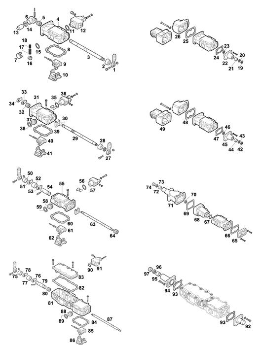 Схема ZF-95 — 1315 - 16S151 - SELECTOR MECHANISM