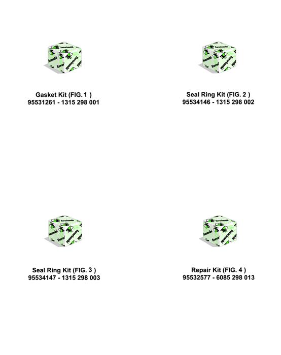 Схема ZF-95 — 1315 - 16S151 - REPAIR KITS