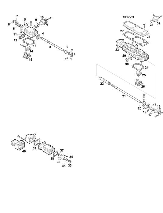 Схема ZF-95 — 1316 - 16S251 - SELECTOR MECHANISM