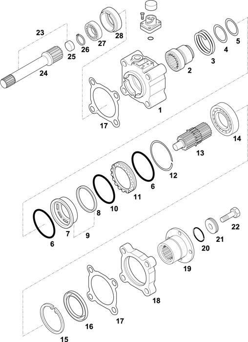 Схема ZF-95 — 1345 - 16S 2725 TO / P.T.O. (POWER TAKE OFF) - NH 1B