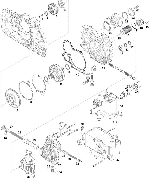 ZF-95 — 1341 - 8S 1821 TO IT / HOUSING / CONTROL UNIT / PUMP / HEAT EXCHANGER