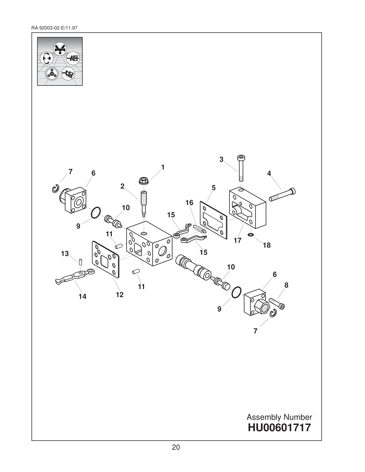 Bosch Rexroth A4VG40 — HD Control, торцевая крышка