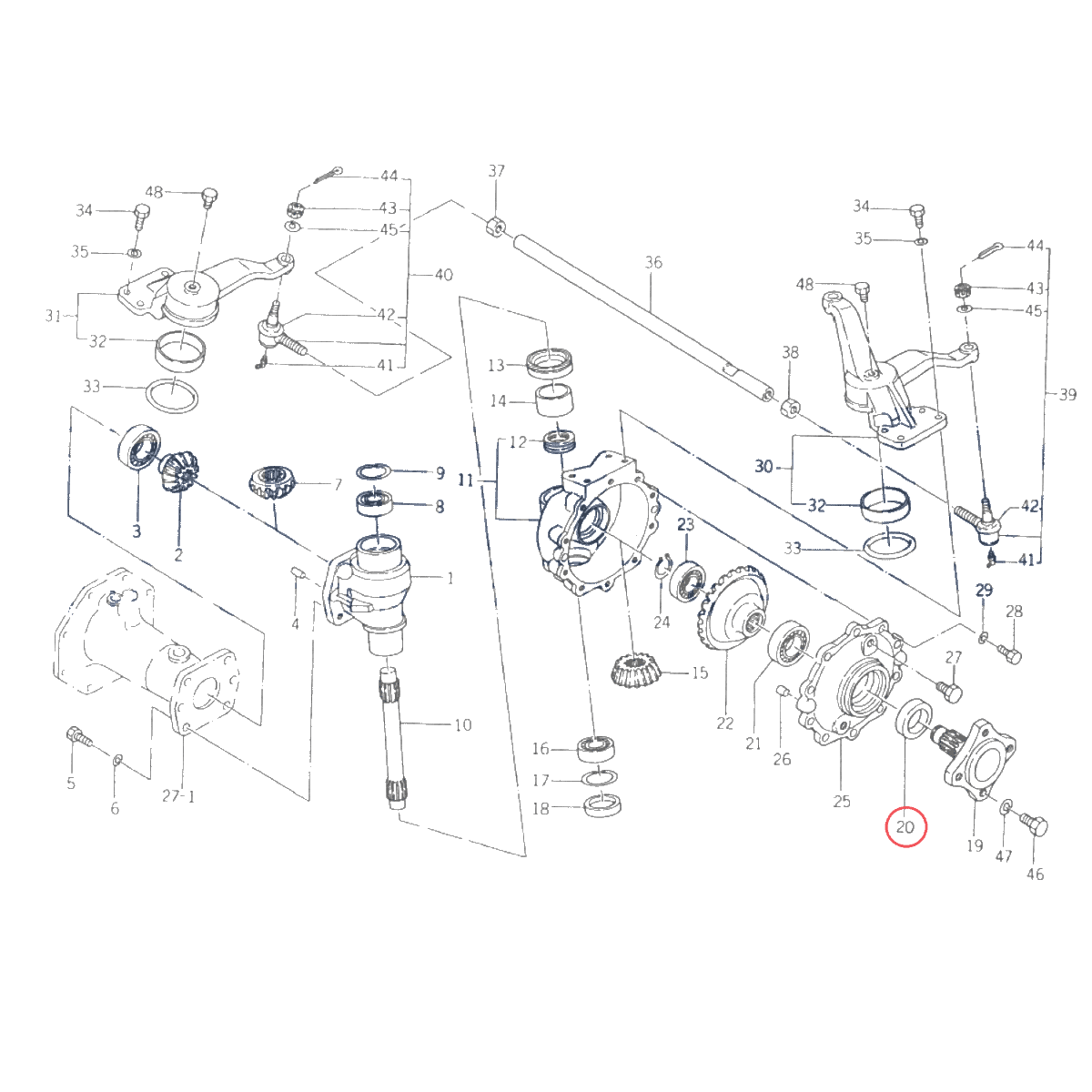 Схема ISEKI TX155 - BA65