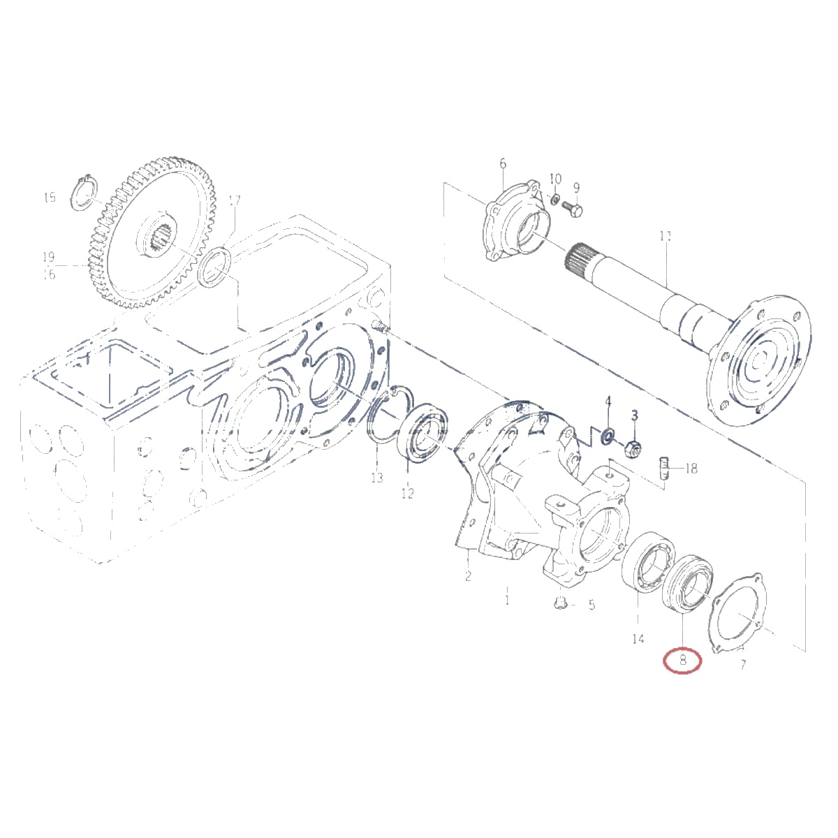 Схема ISEKI TX155 - CB22