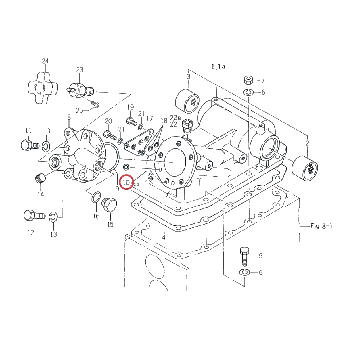 Схема KUBOTA B1200 - CA134